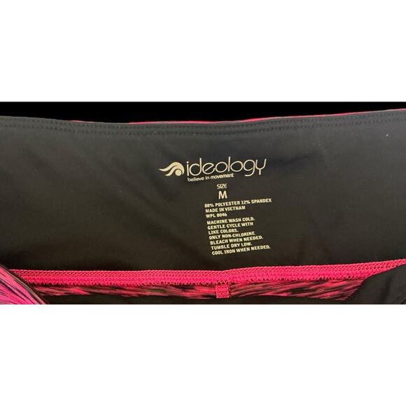 Ideology Woman’s Pink/Black Cropped Leggings Activewear Size Medium - Picture 10 of 10